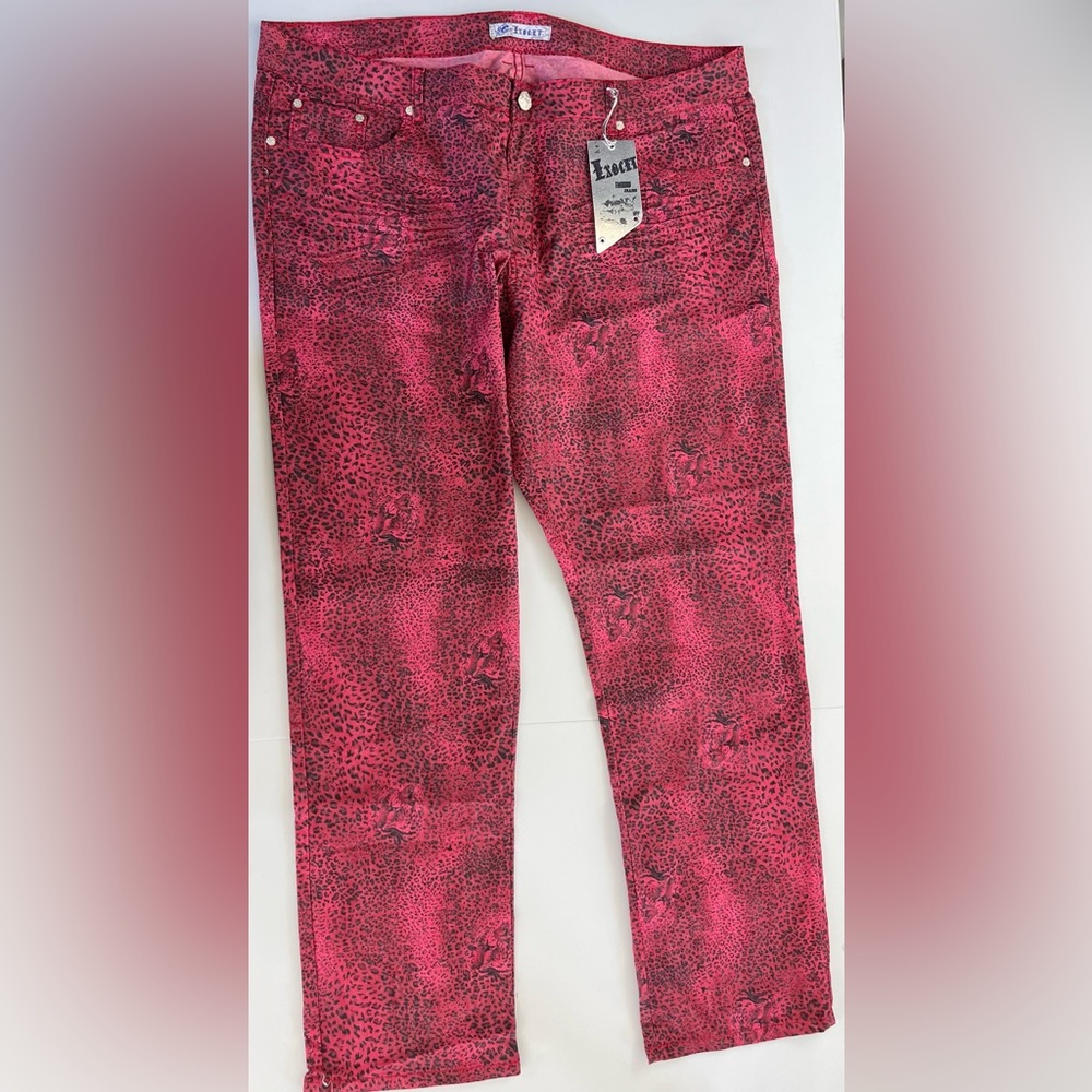 Exocet leopard print jeans